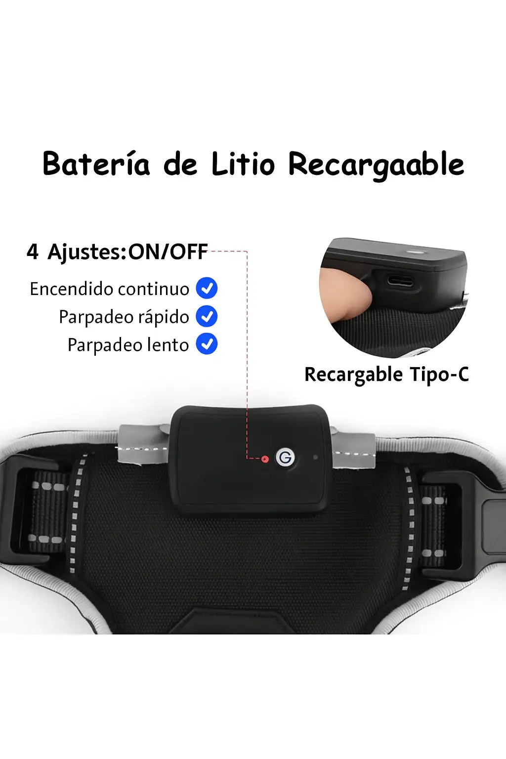 Arnés LED Ergonómico "BrilloSeguro" para mascotas | Paseo y Seguridad - Envío gratis Chile